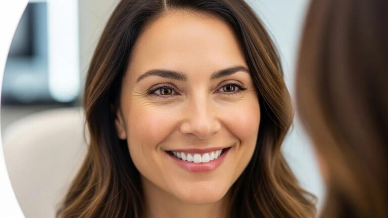 Satisfied patient in Little Rock showing smooth skin after Botox treatment